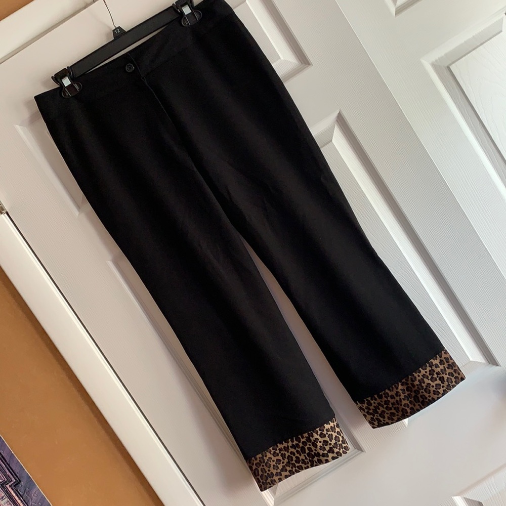 Cheetah accent capris!